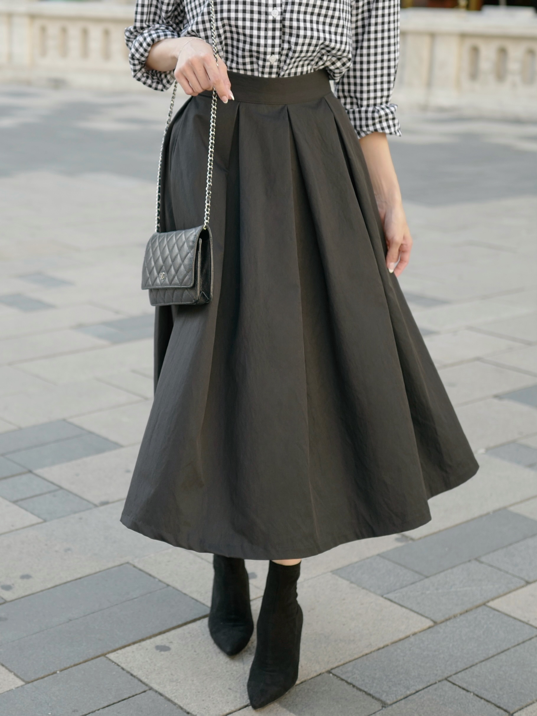 プリーツフレアスカート | 詳細画像6